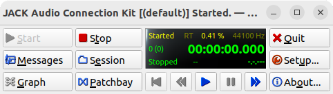 Screenshot of qjackctl